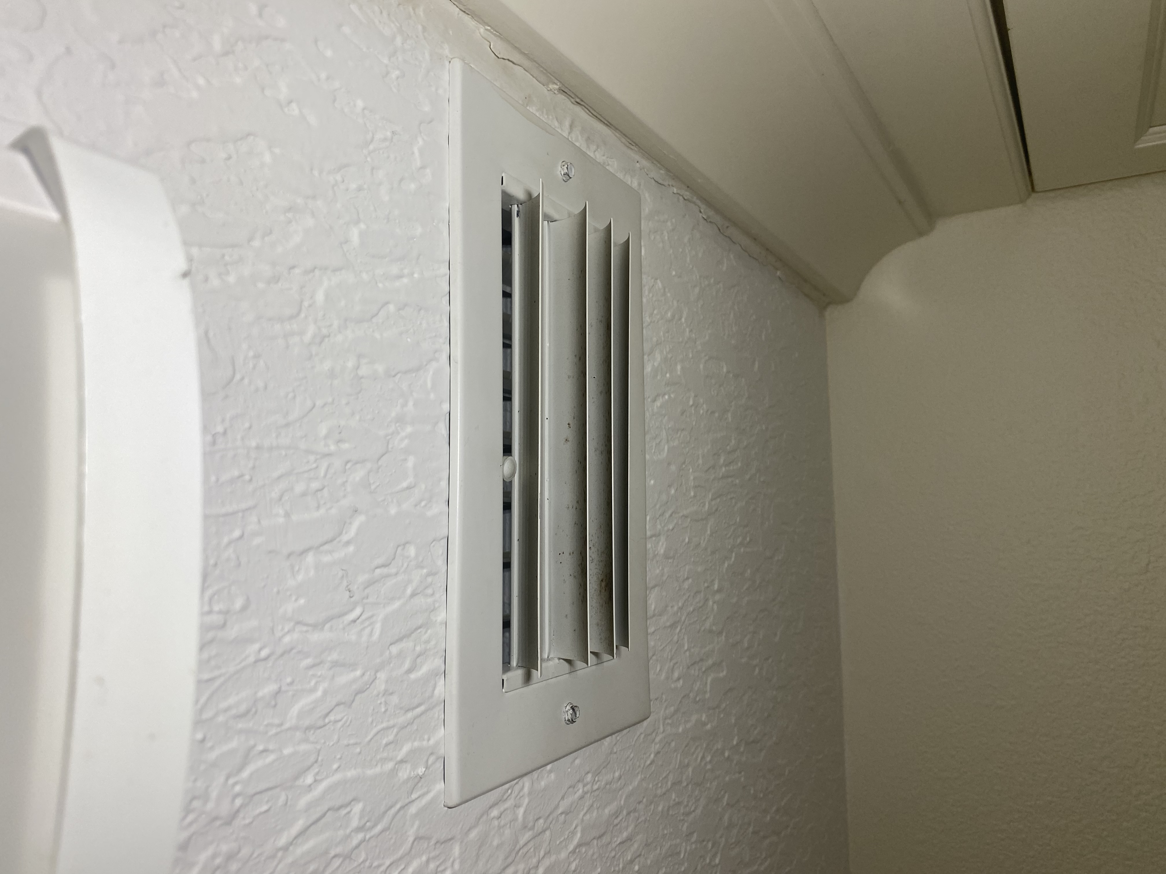 Visible buildup on another supply vent cover
